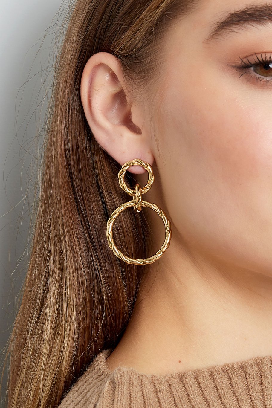 Orecchini Luxe Diamond con Perla Goccia - Oro
