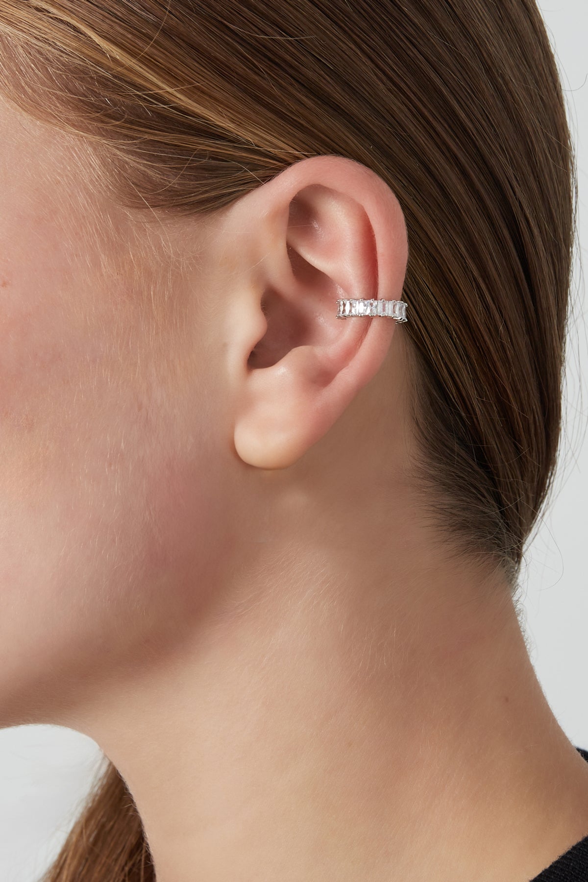 Earcuff Bold Diamond - silver