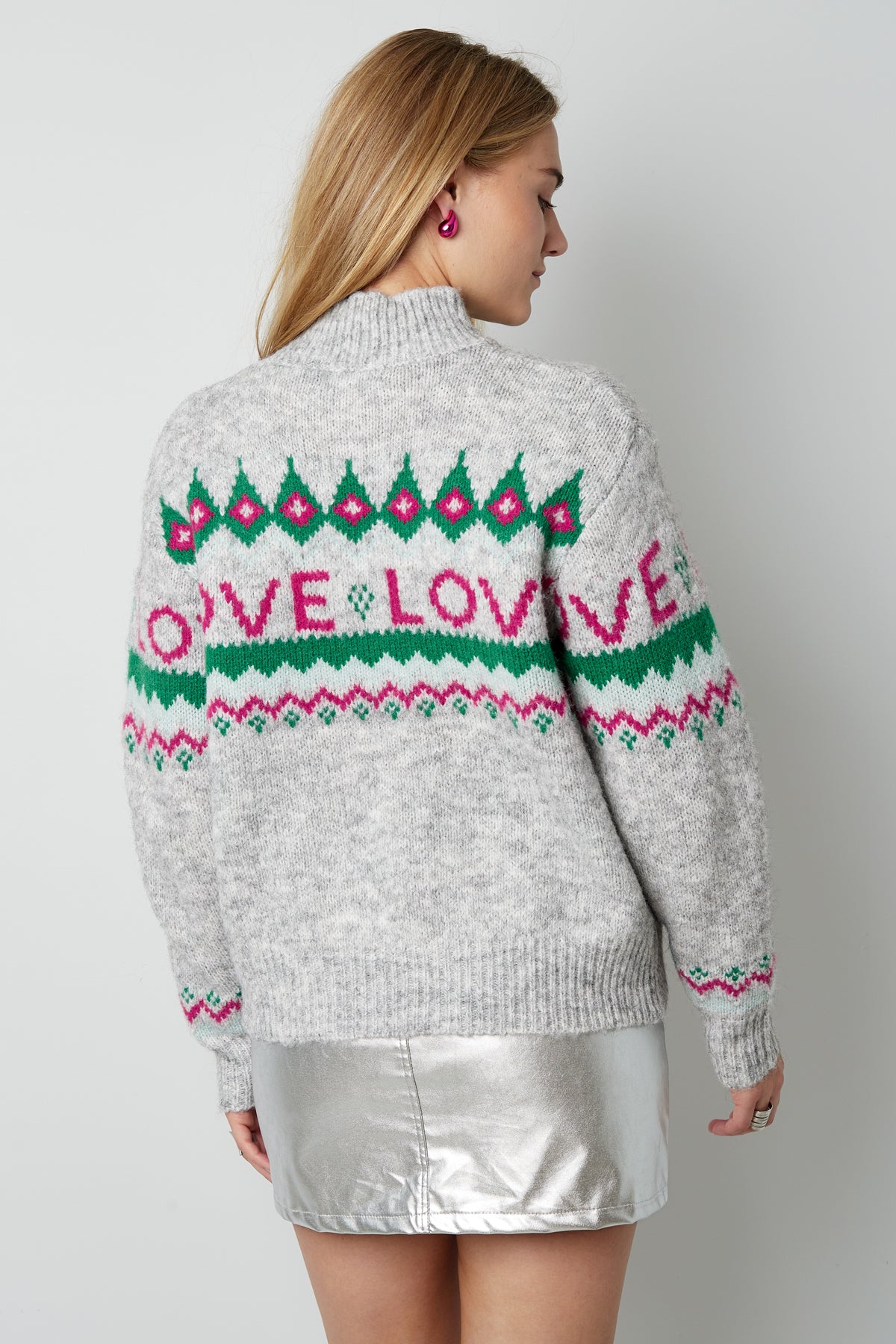 Maglione Love - grigio