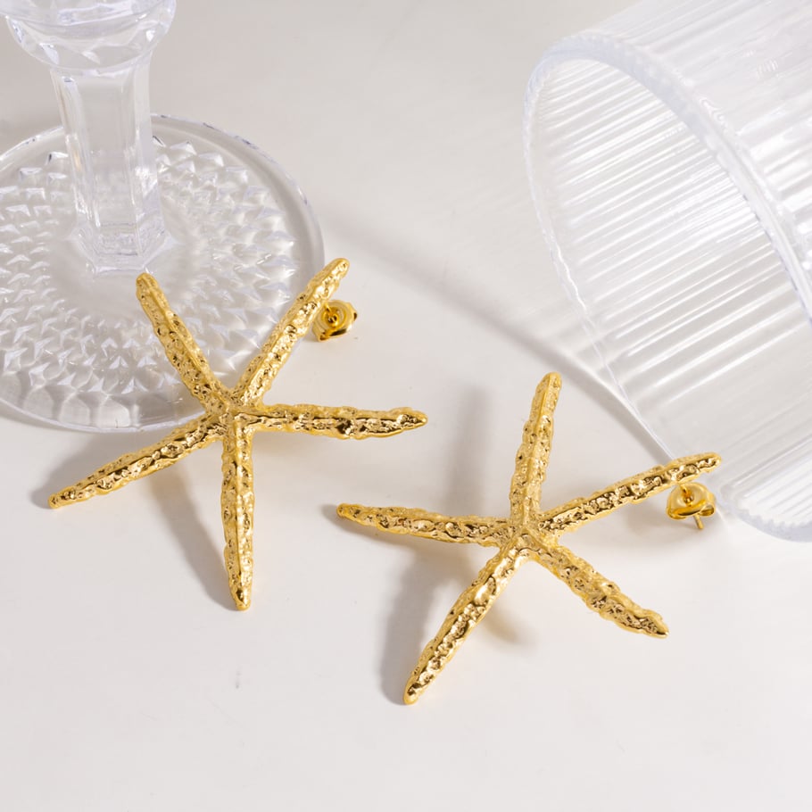 Naušnice Luxe Big Starfish
