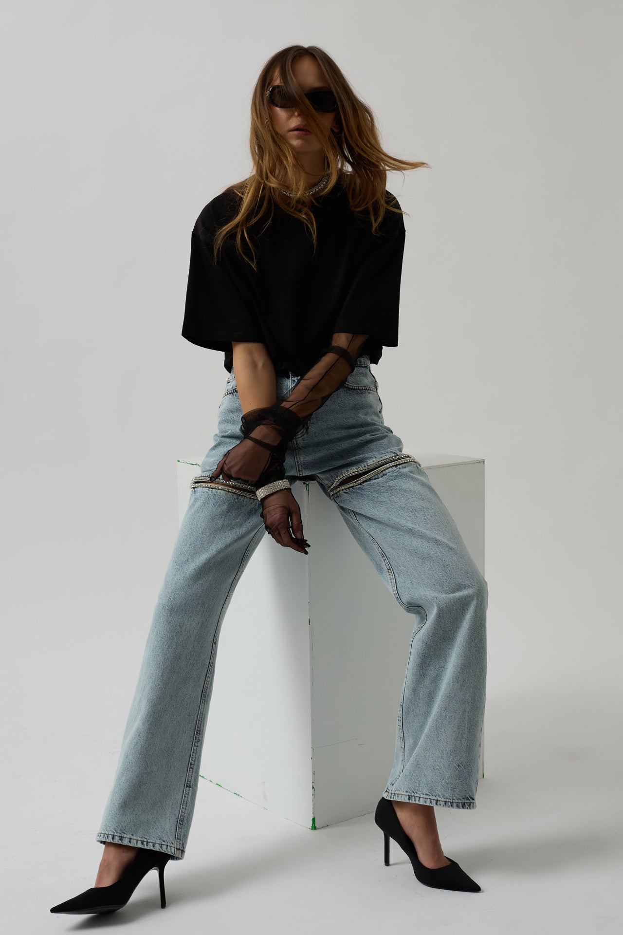 Traperice Leg Decollete Stoned - Blue
