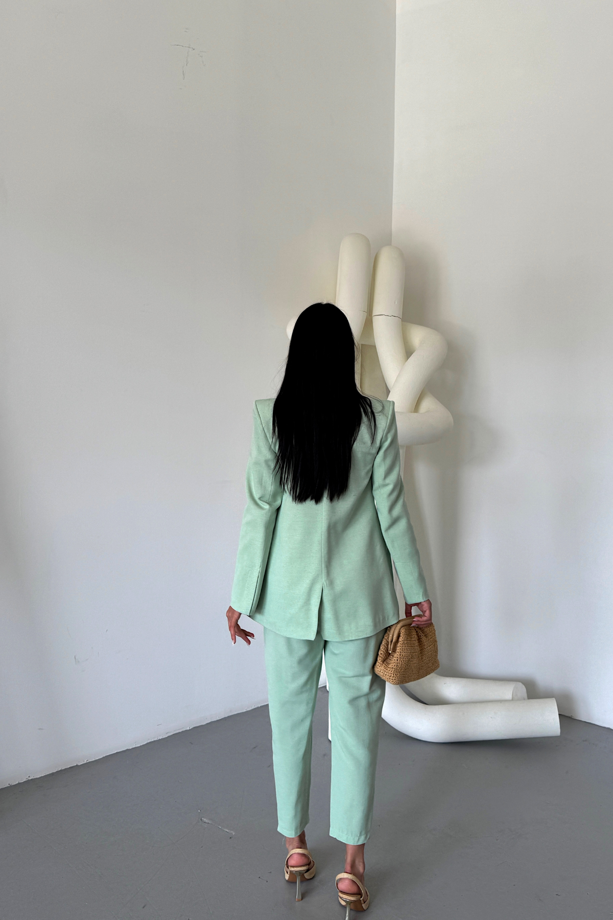 Suit Maxi Linen - mint