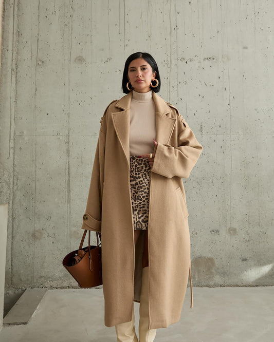 Kaput Maxi Long Cachet Belted - Camel