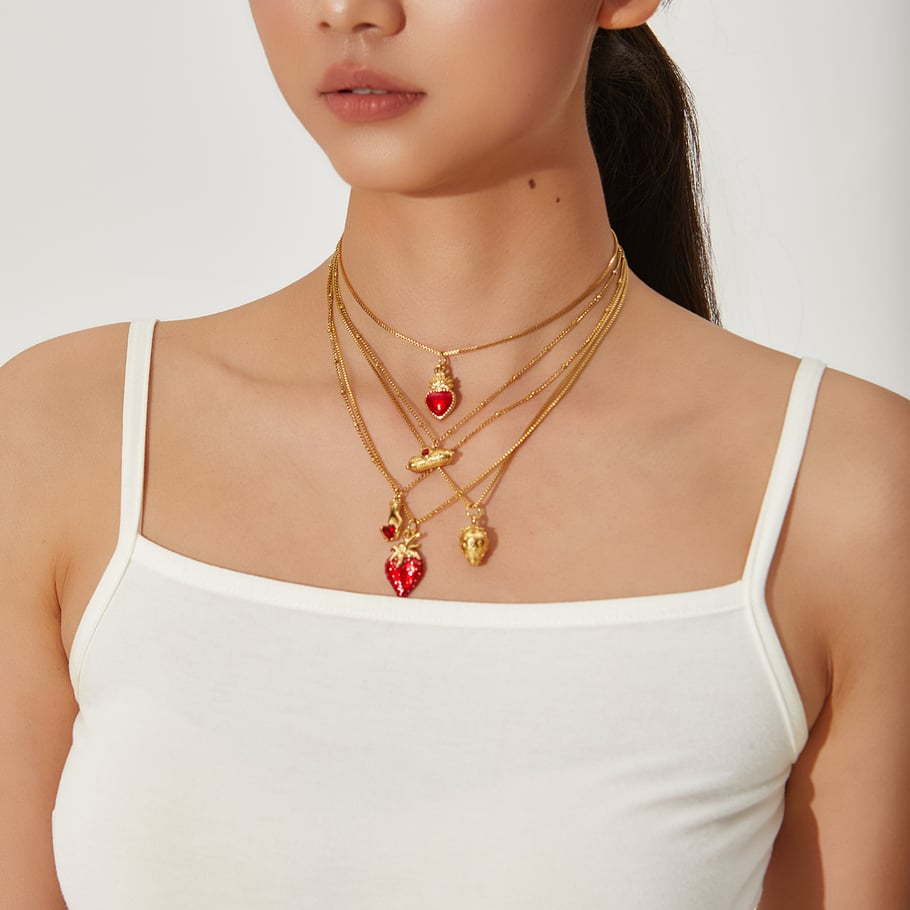 Lančić Luxe Golden Strawberry