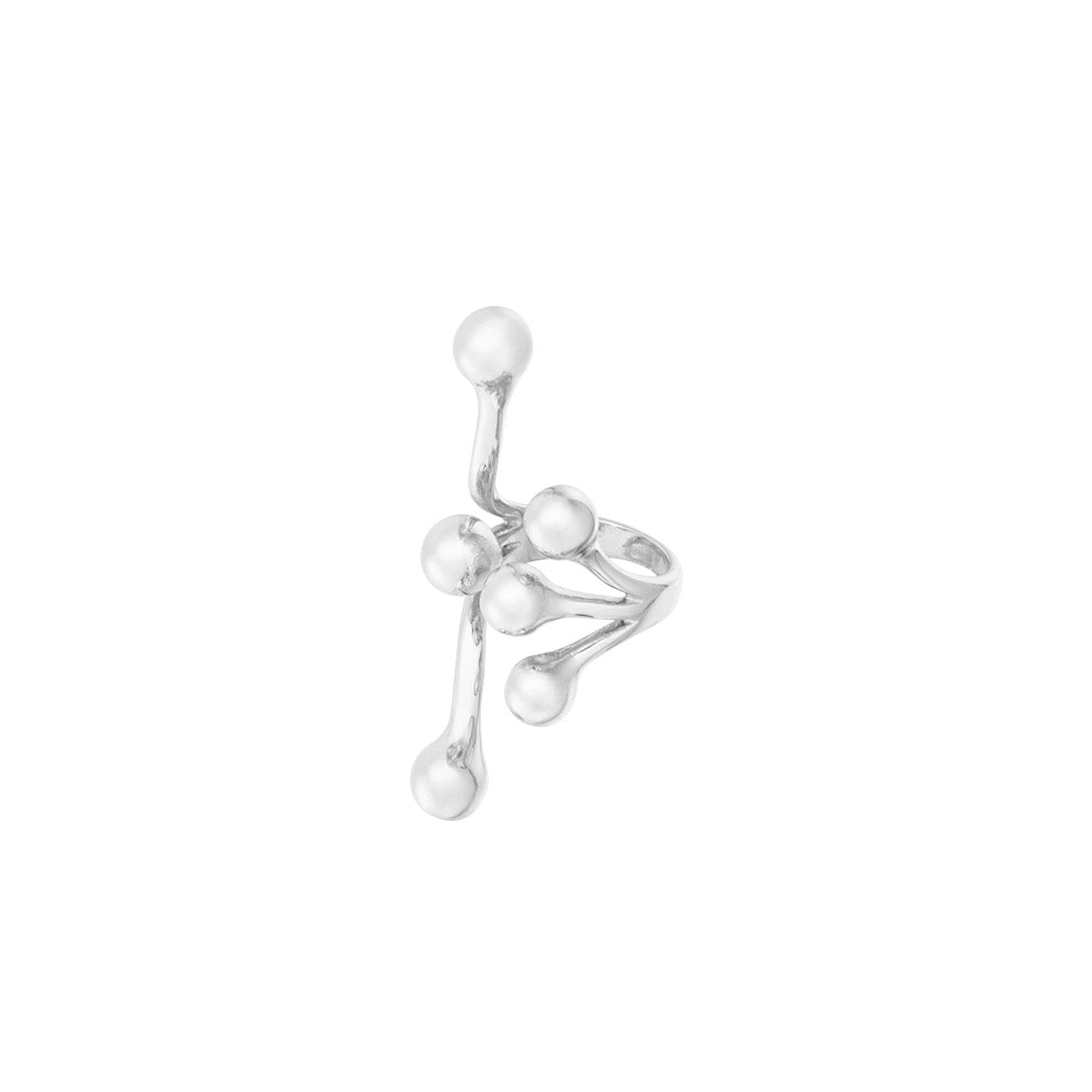 Prsten Luxe Dotty Glam - silver
