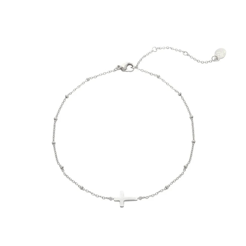 Narukvica Luxe Classic Cross - silver