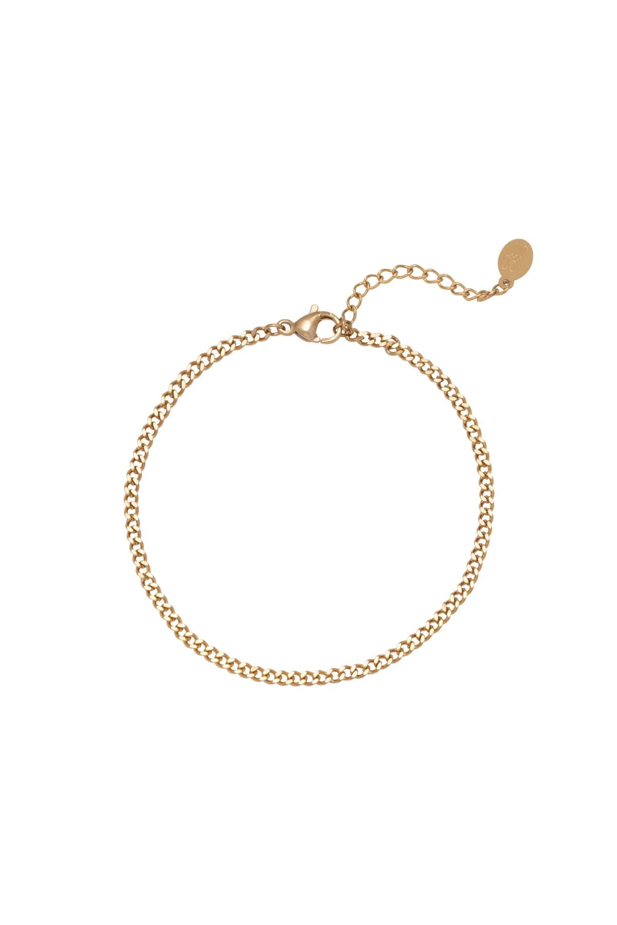 Narukvica Luxe Tiny Plain Chains - gold