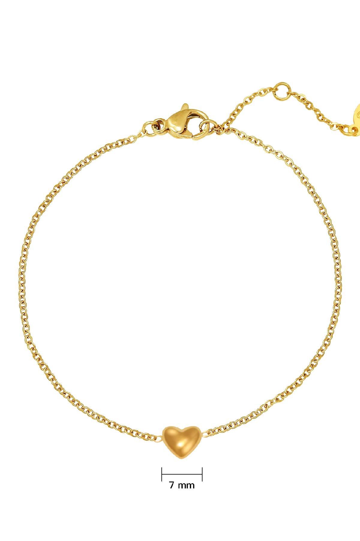 Narukvica Luxe Always in my Heart - gold