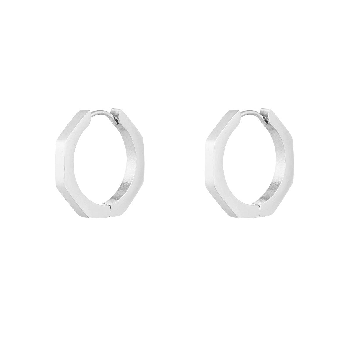 Orecchini Luxe Classic Round - Argento