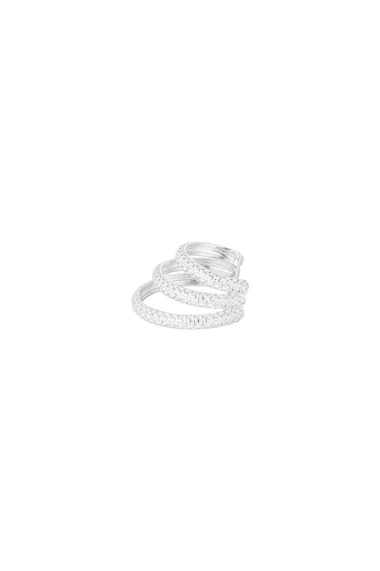 Earcuff Extra Sparkle - silver