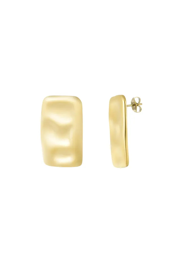 Orecchini Luxe Texture Sottile - Oro