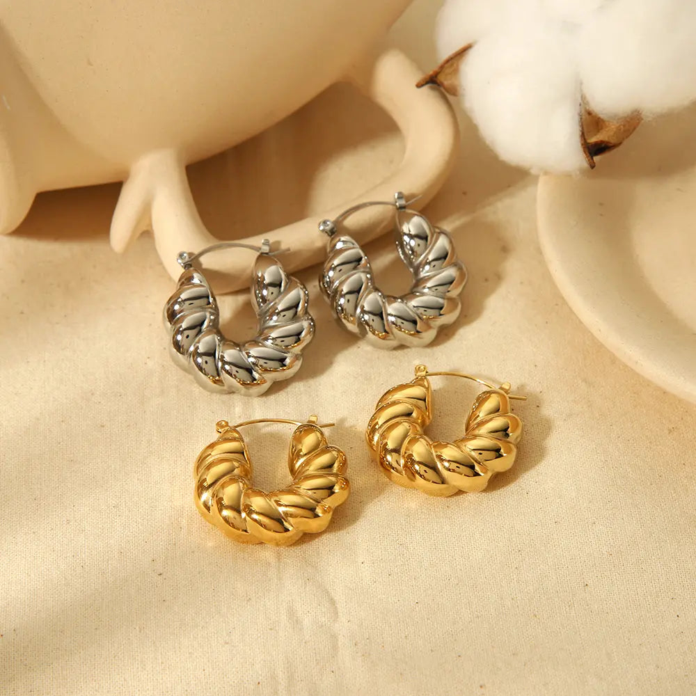 Orecchini Luxe Chunky Braid - oro