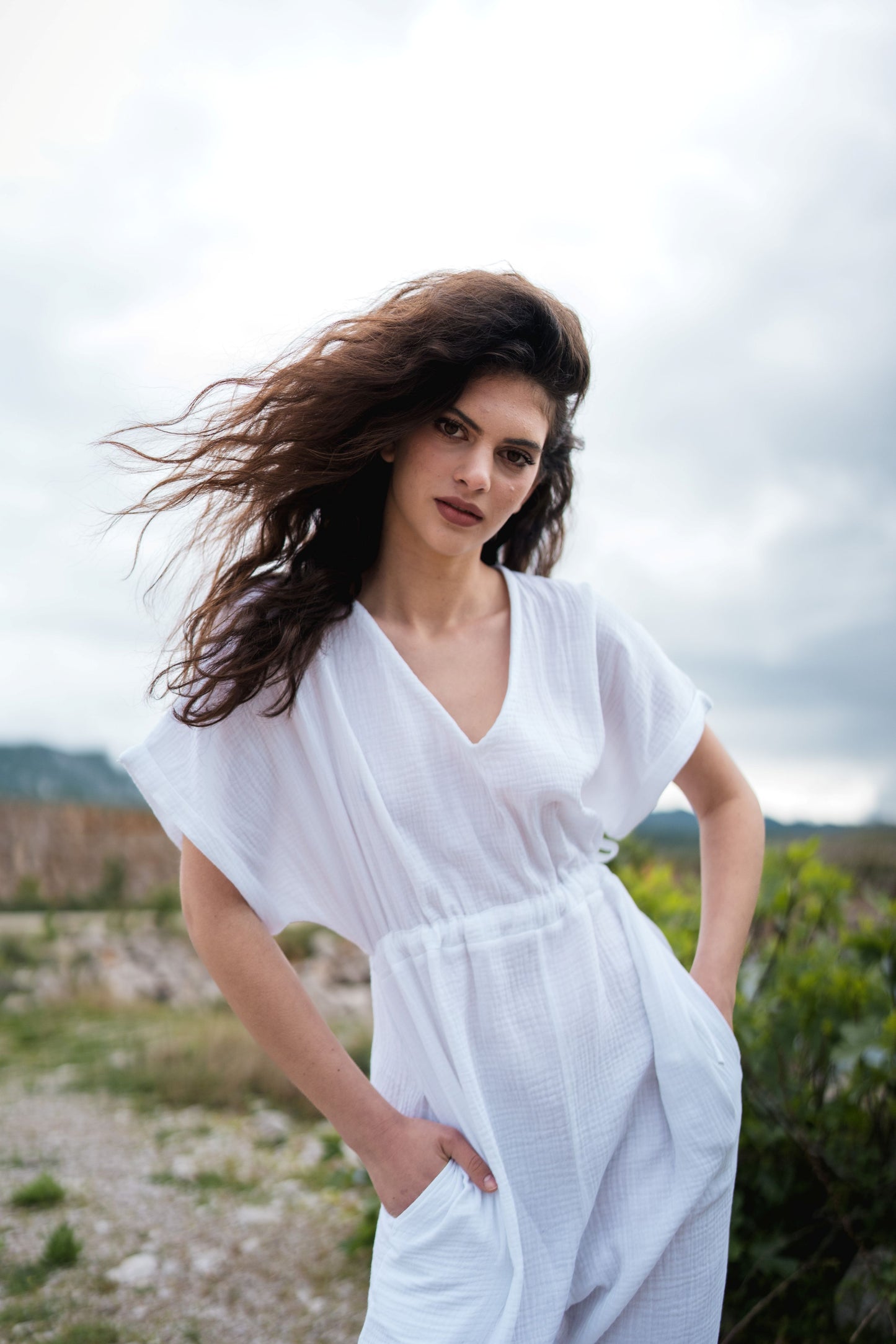 Ease In Jumpsuit - white