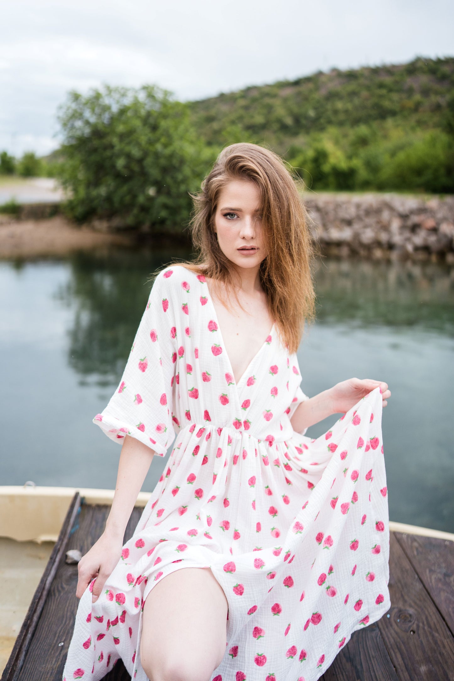 Estate rilassata - Cuori rosa/oro