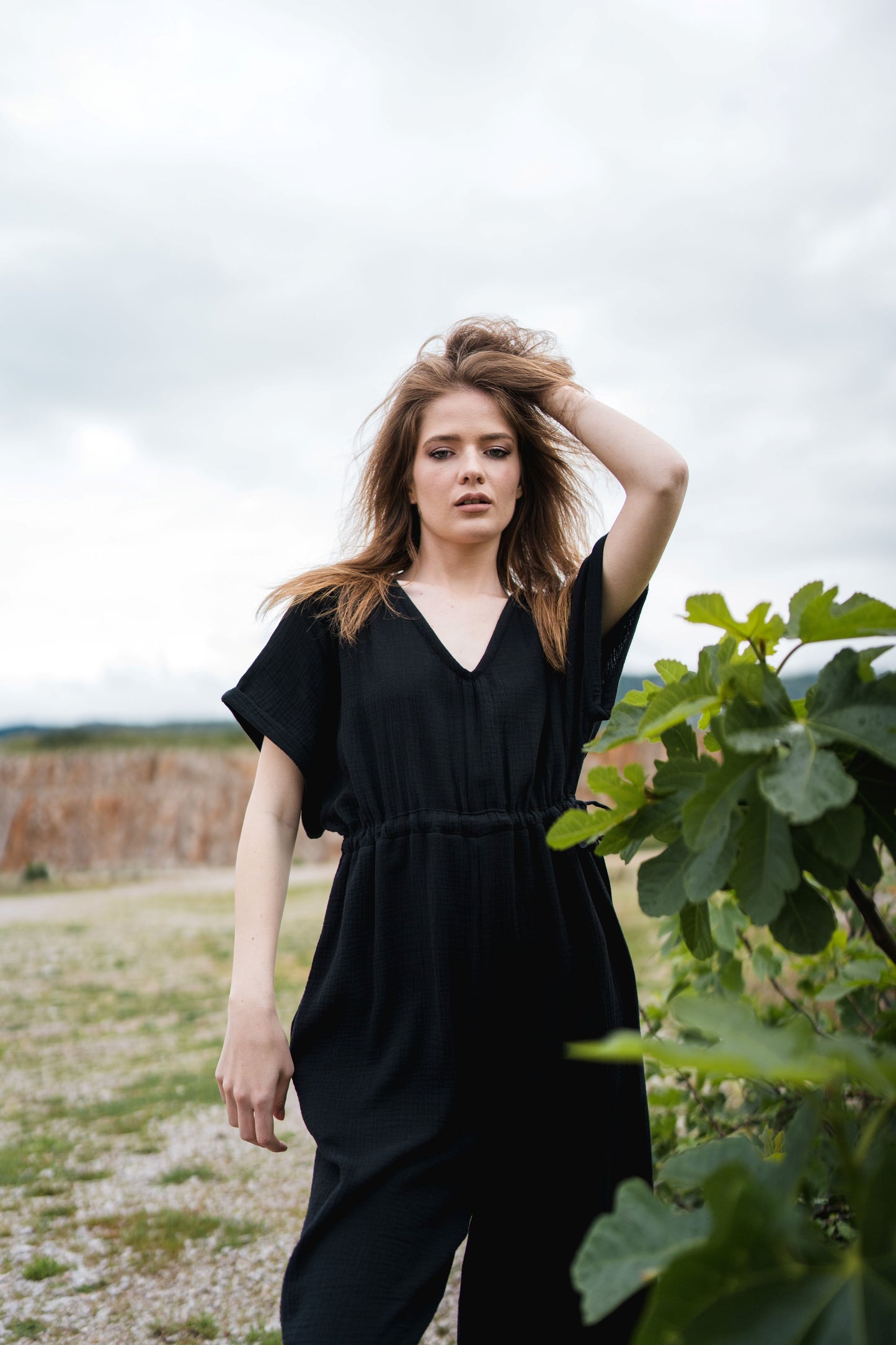 Ease In Jumpsuit - black