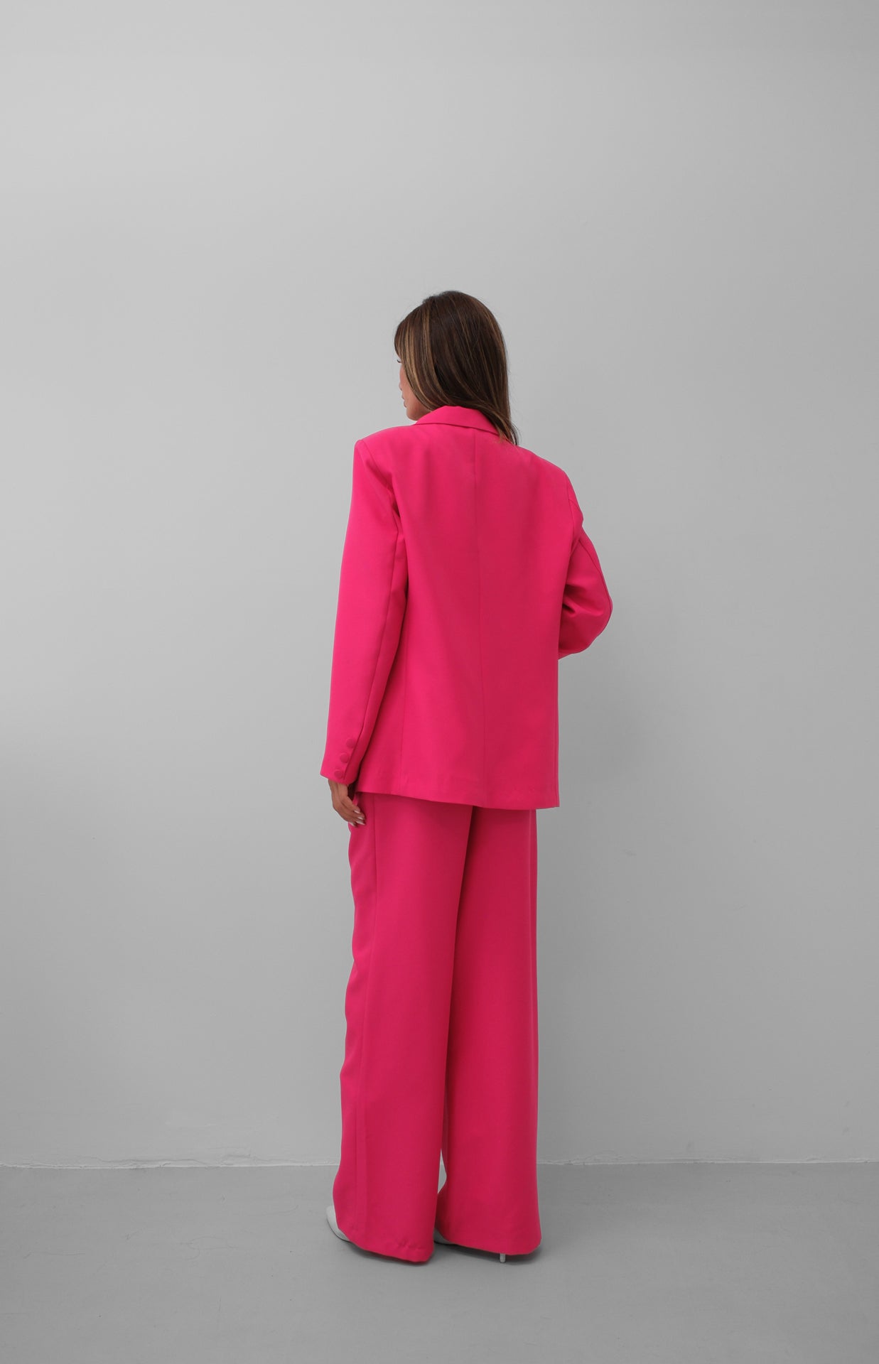 Odijelo Waist Pleated Pant Blazer - Fuchsia