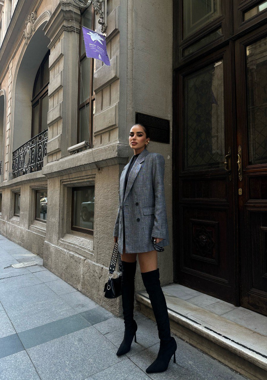 Jacket Oversize Special Tufted - Grey