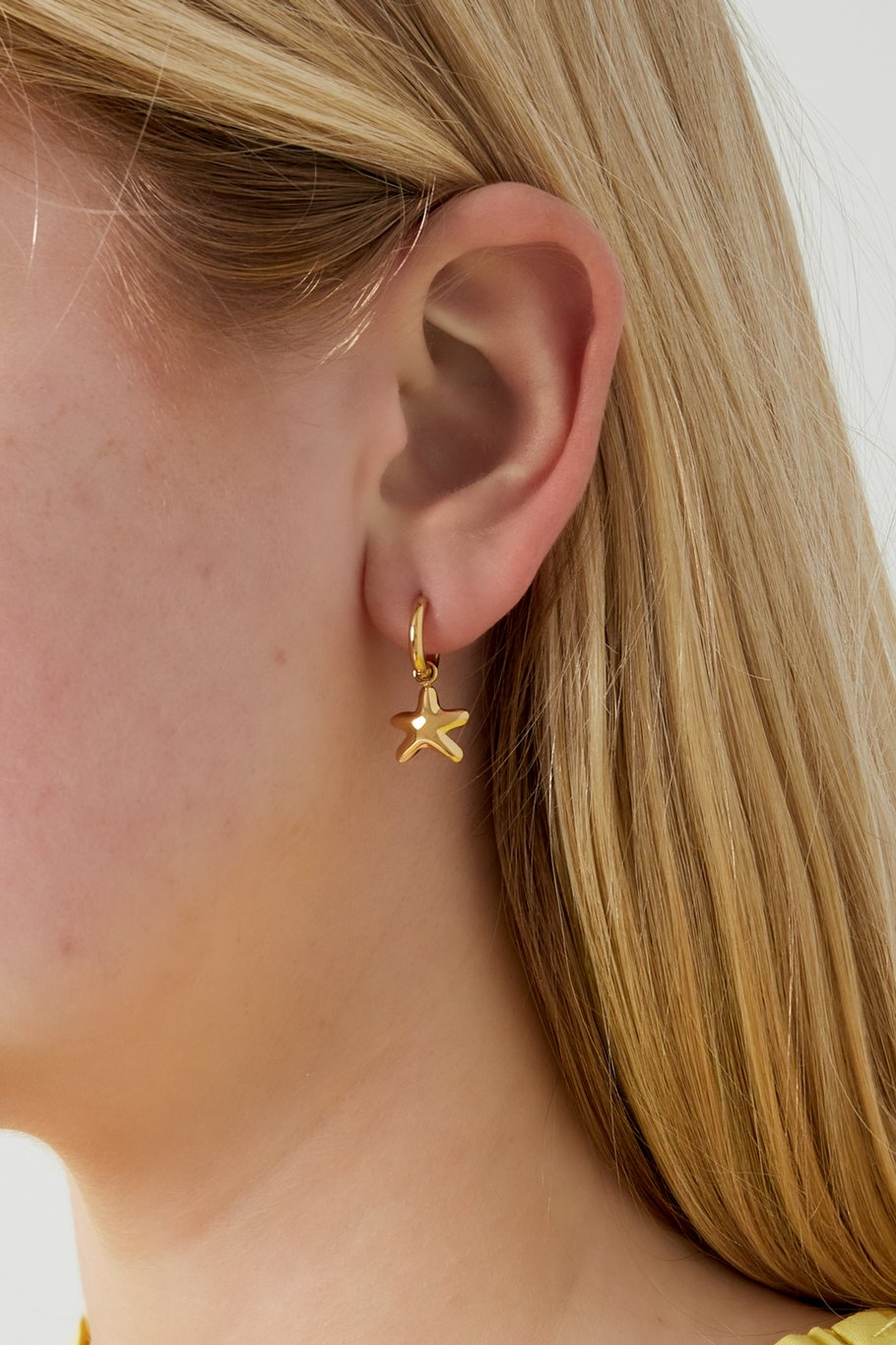 Earrings Luxe Mini star - silver
