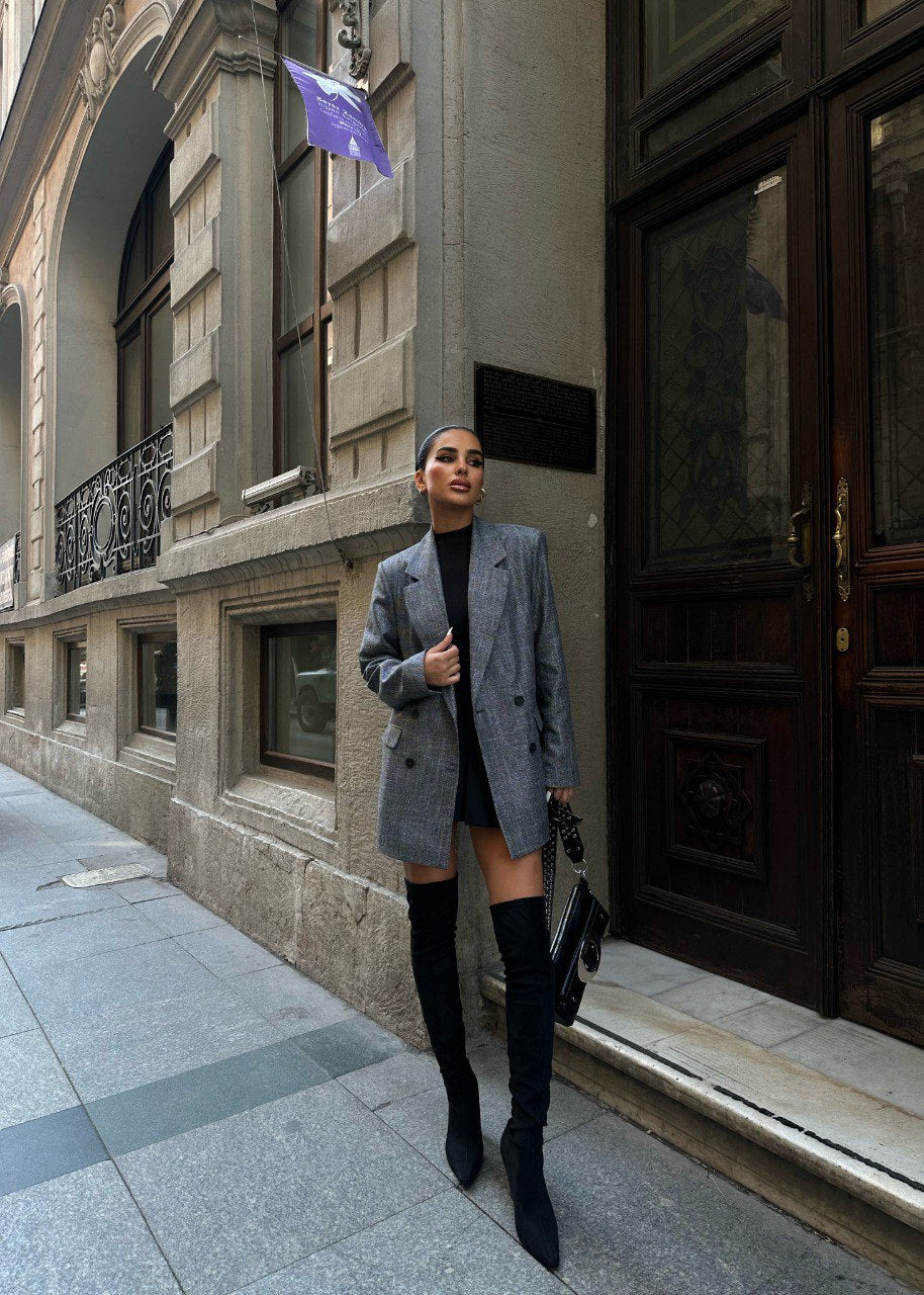 Jacket Oversize Special Tufted - Grey