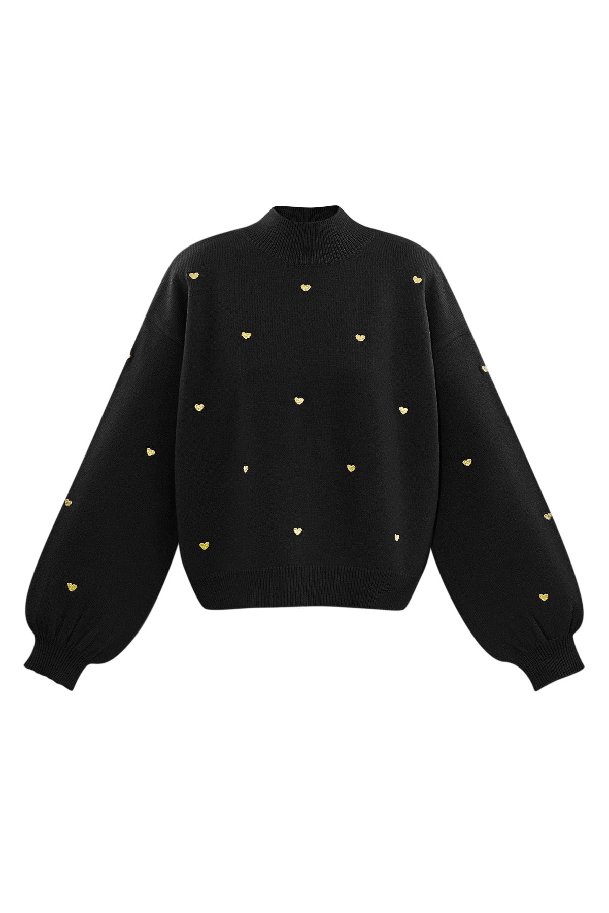 Sweetheart Charm pullover - black