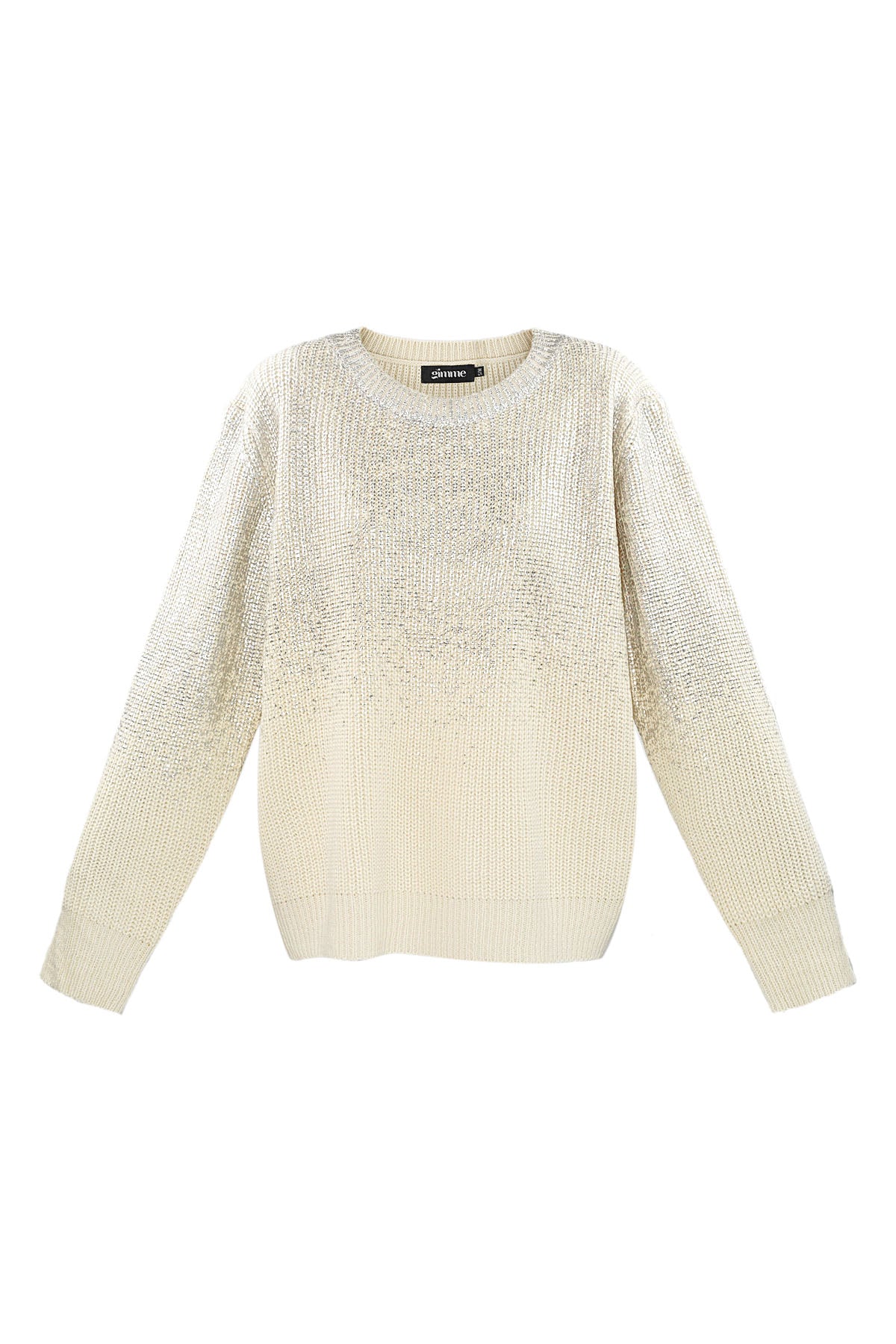 Glitz and Glow pullover - silver
