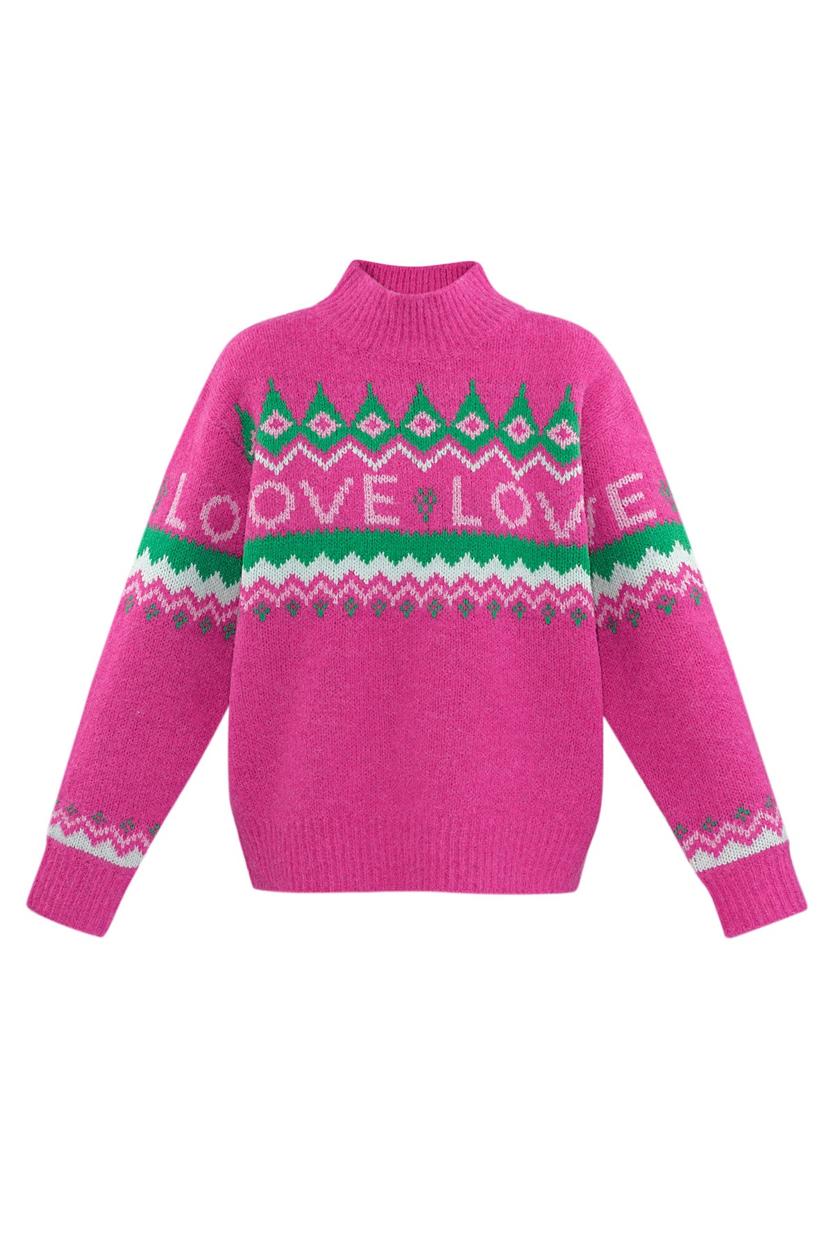 Pulover Love - pink