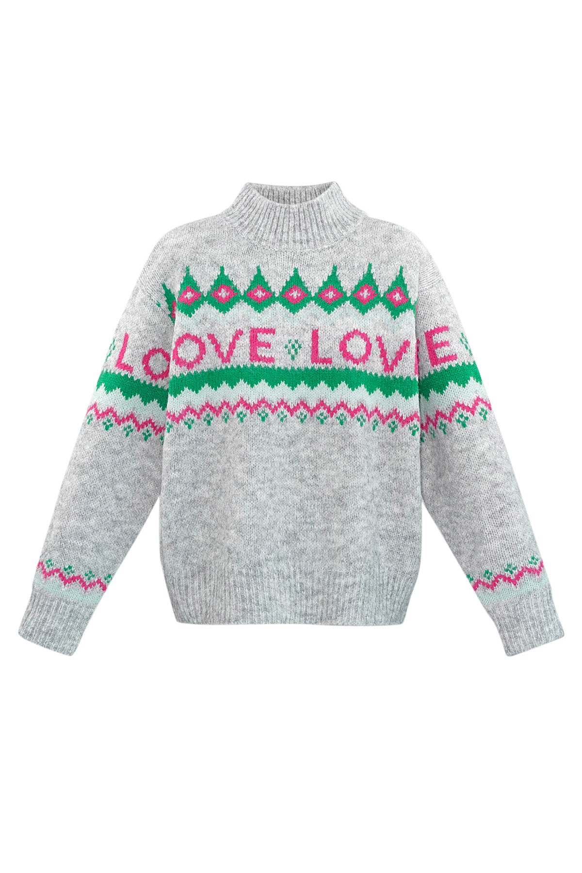 Maglione Love - grigio