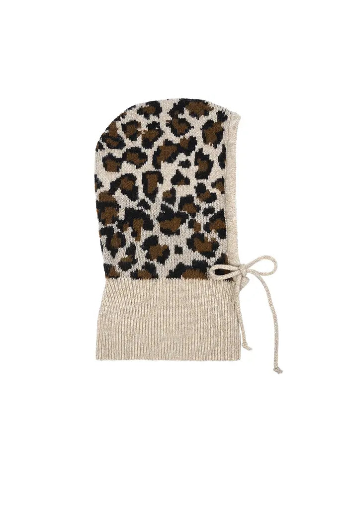 Cappellino con stampa leopardata