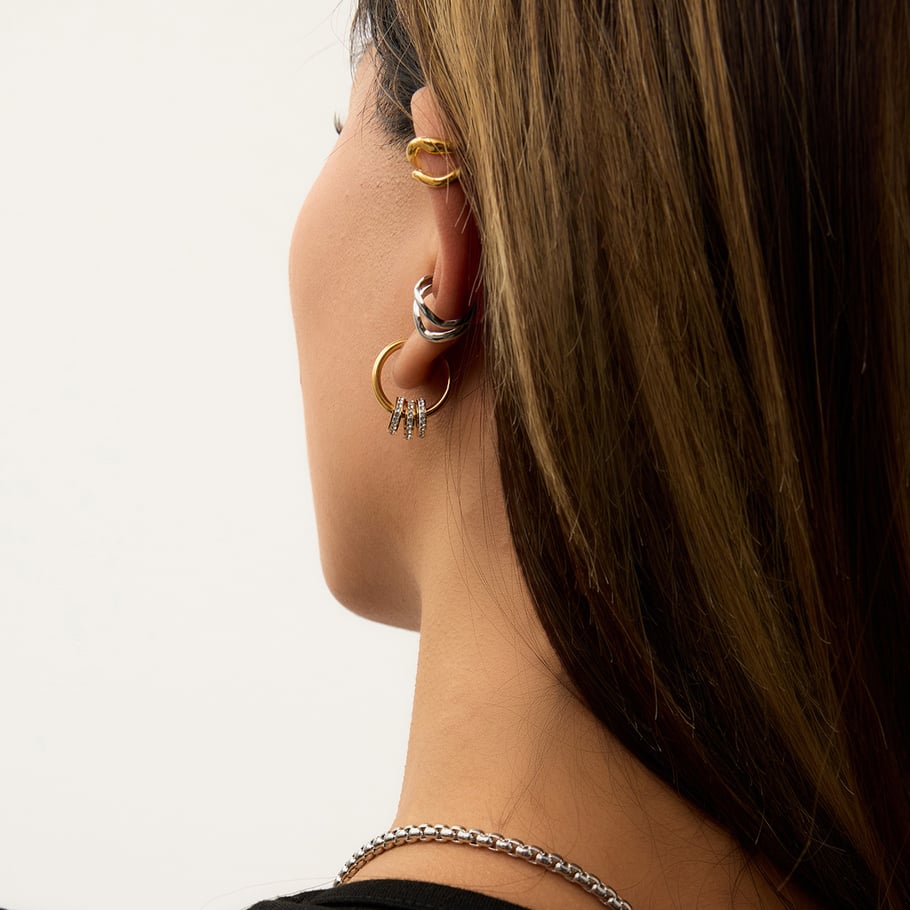Earcuff Solid - silver
