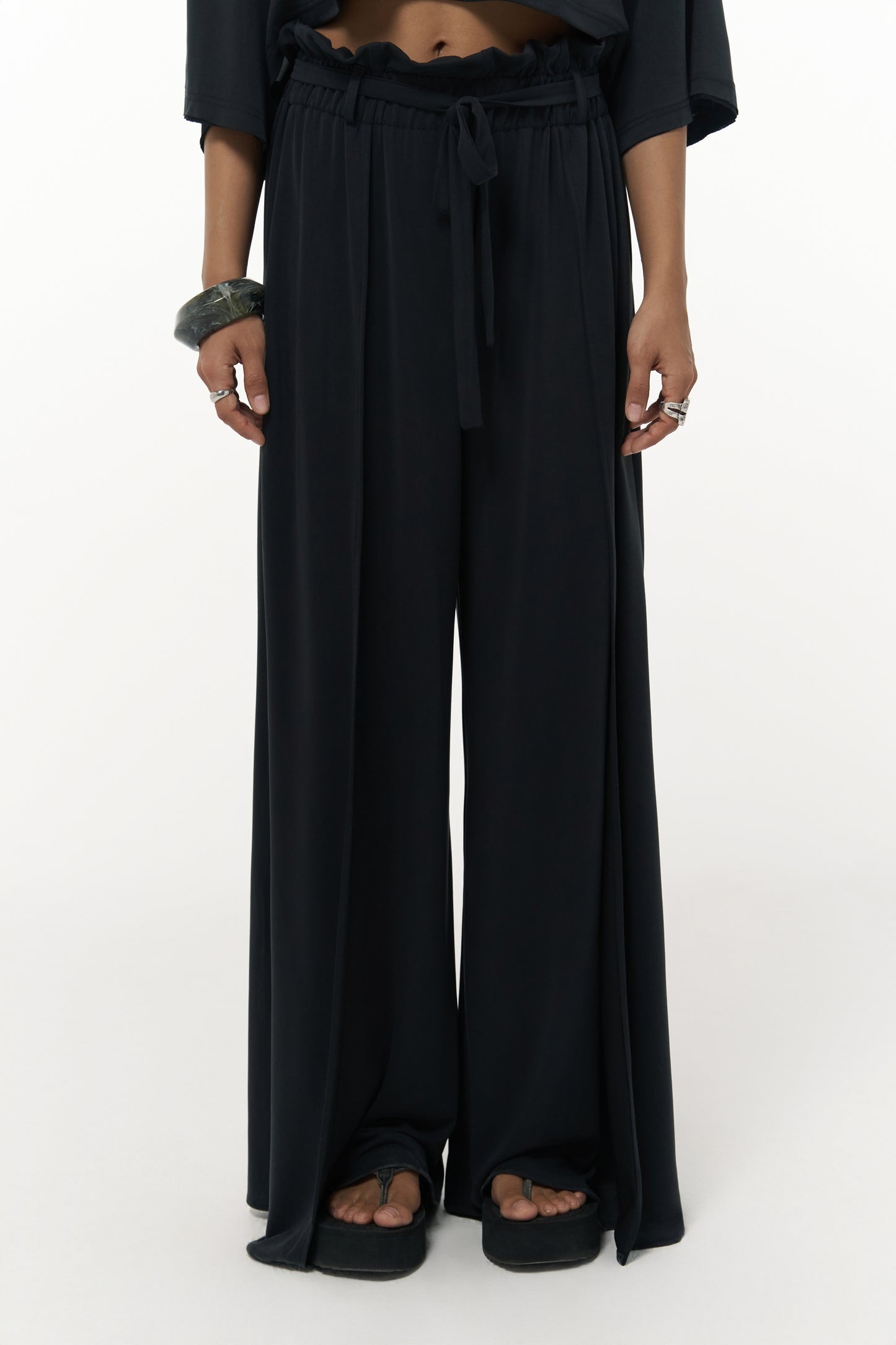 Komplet Maxi Nell Crop - black