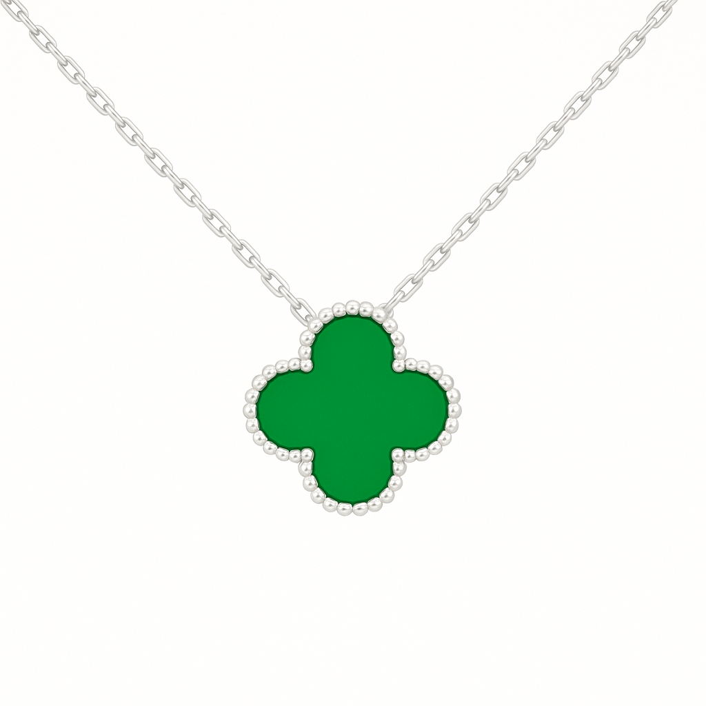 Catena Luxe Clover - argento/verde