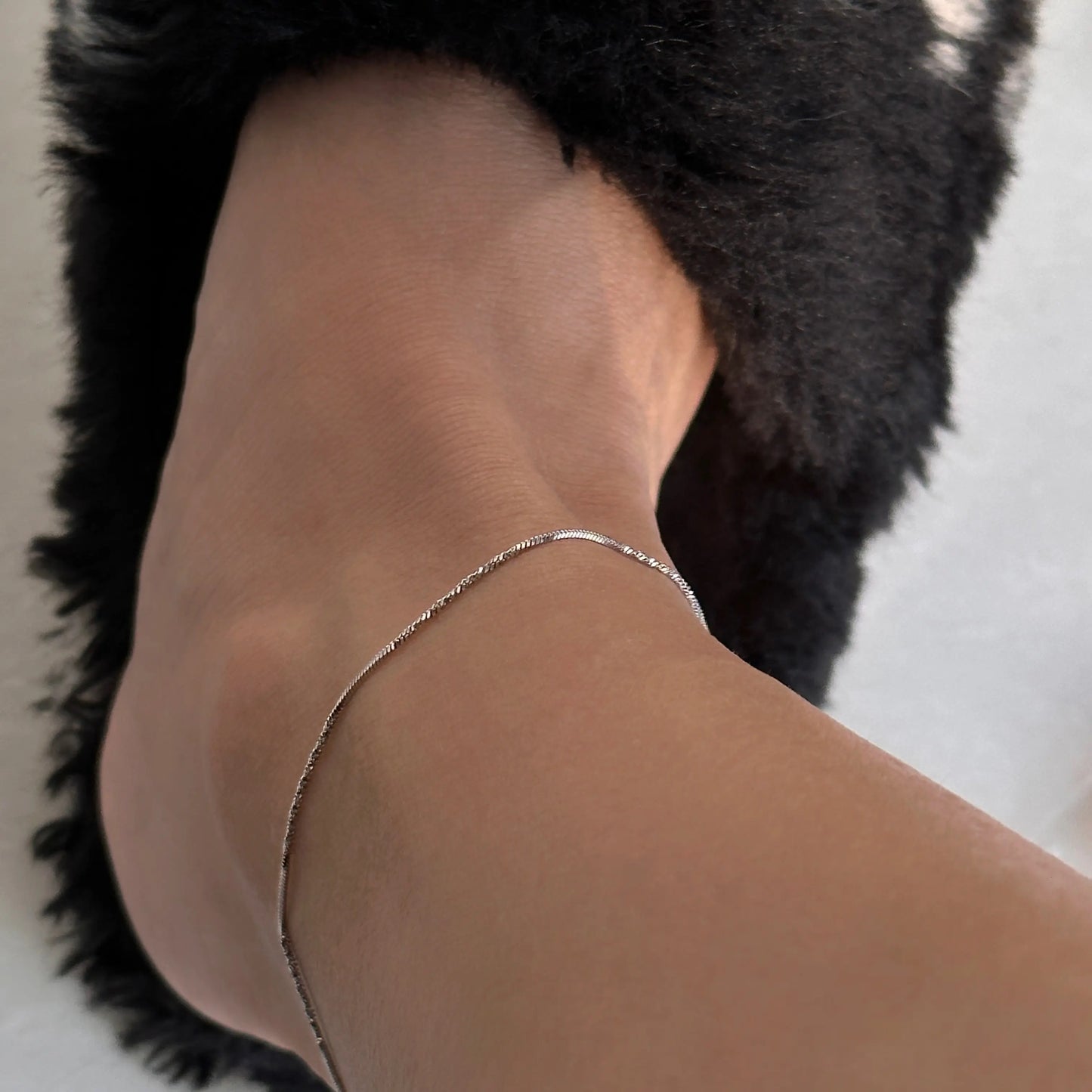 Orecchino Slim Snake - argento