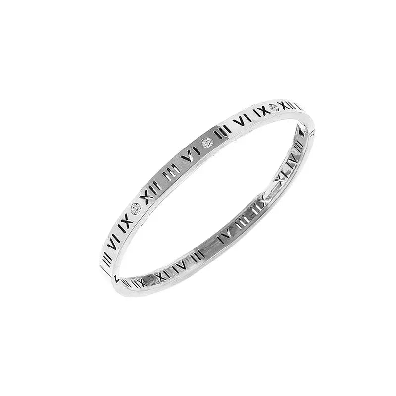 Bracciale Luxe Numeri Romani - argento