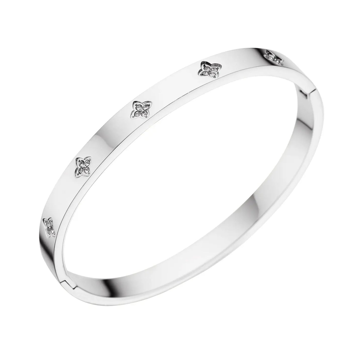 Bracciale Luxe Four Zircon - argento