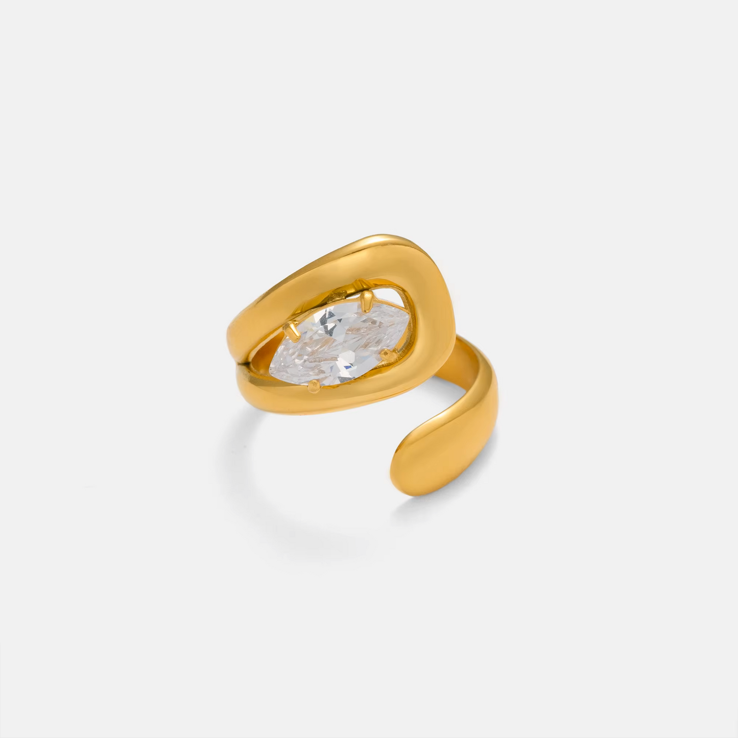 Prsten Luxe Modern Teardrop