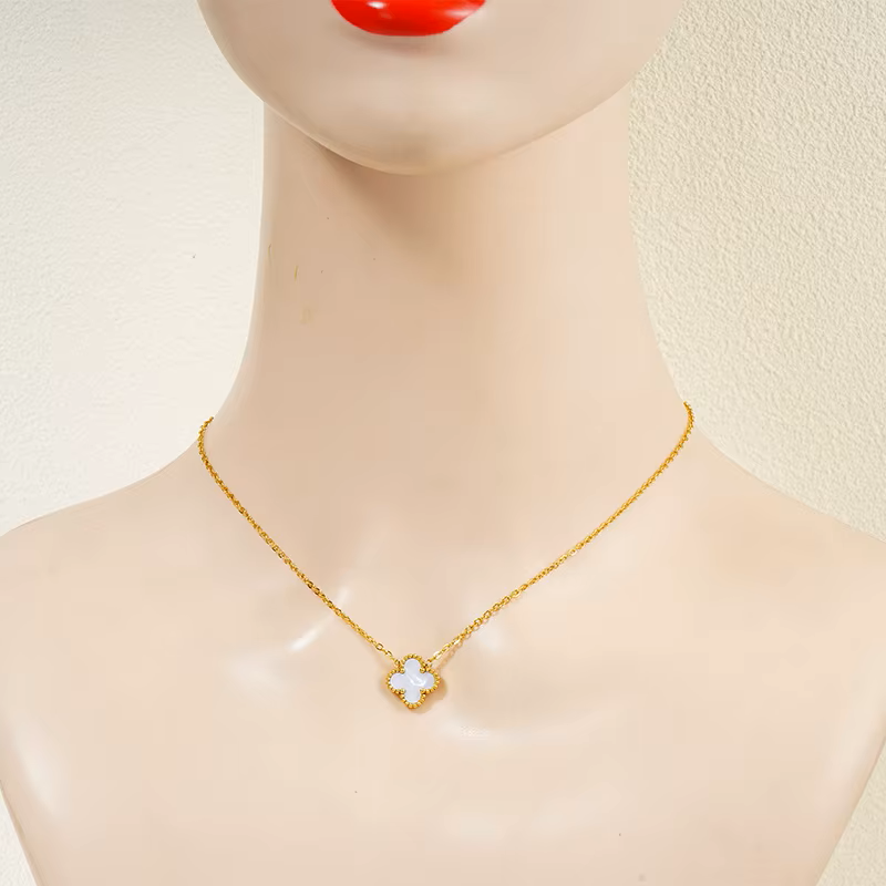 Lančić Luxe Clover - gold/white