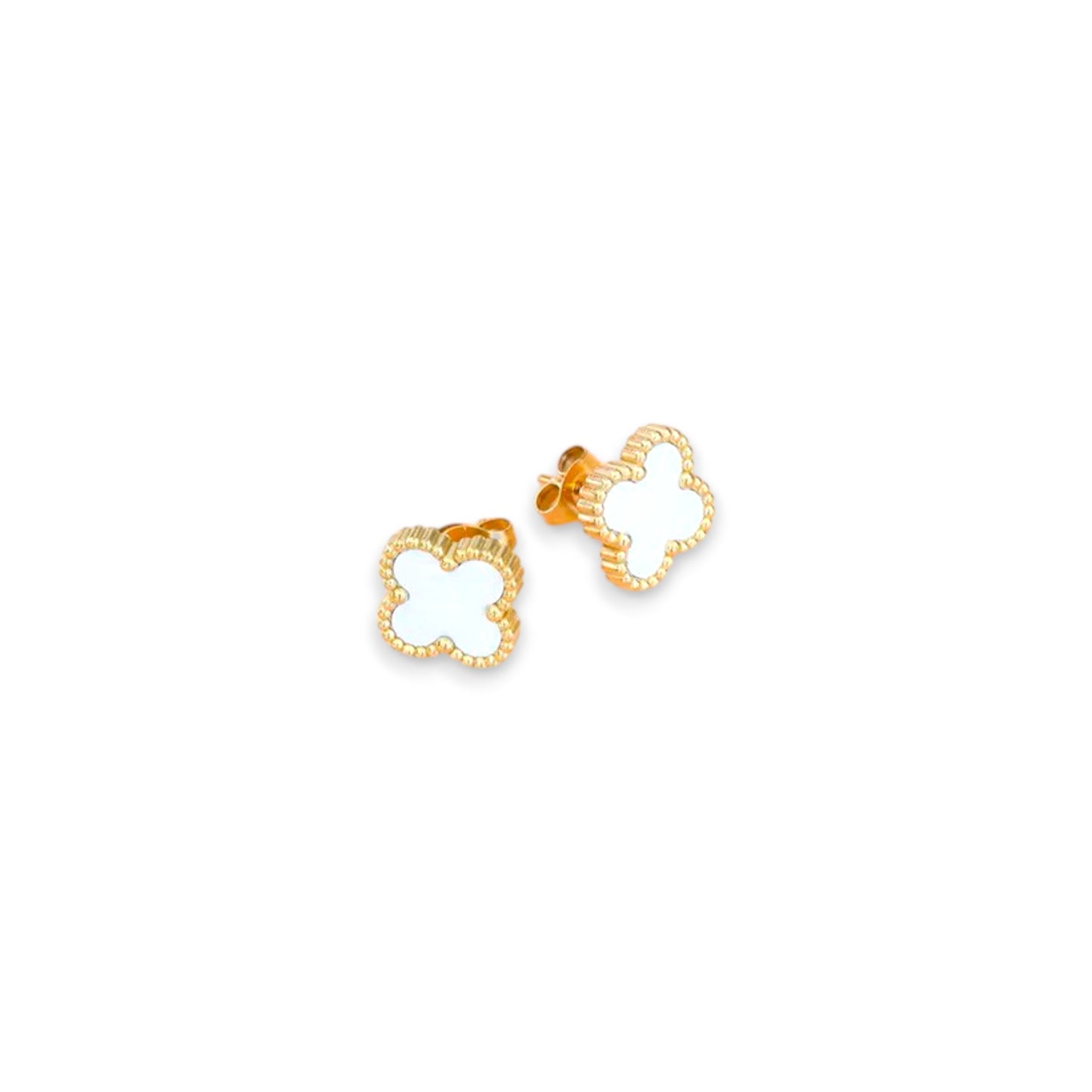 Trifoglio Stud - oro/bianco