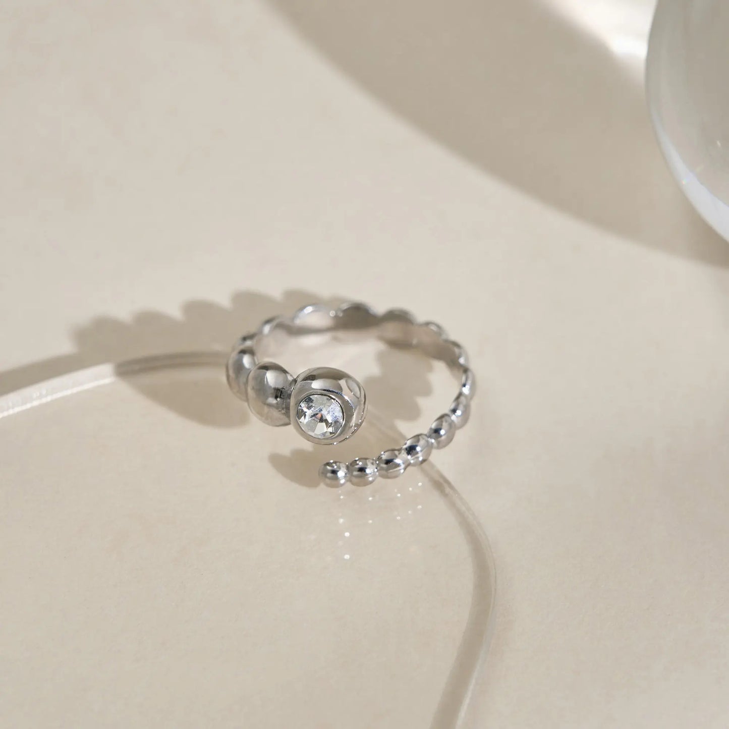 Prsten Luxe Bone Claw - silver