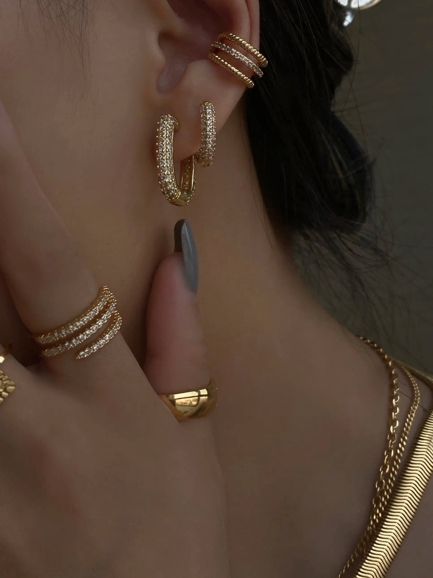Prsten Luxe Cubic Zirconia - gold