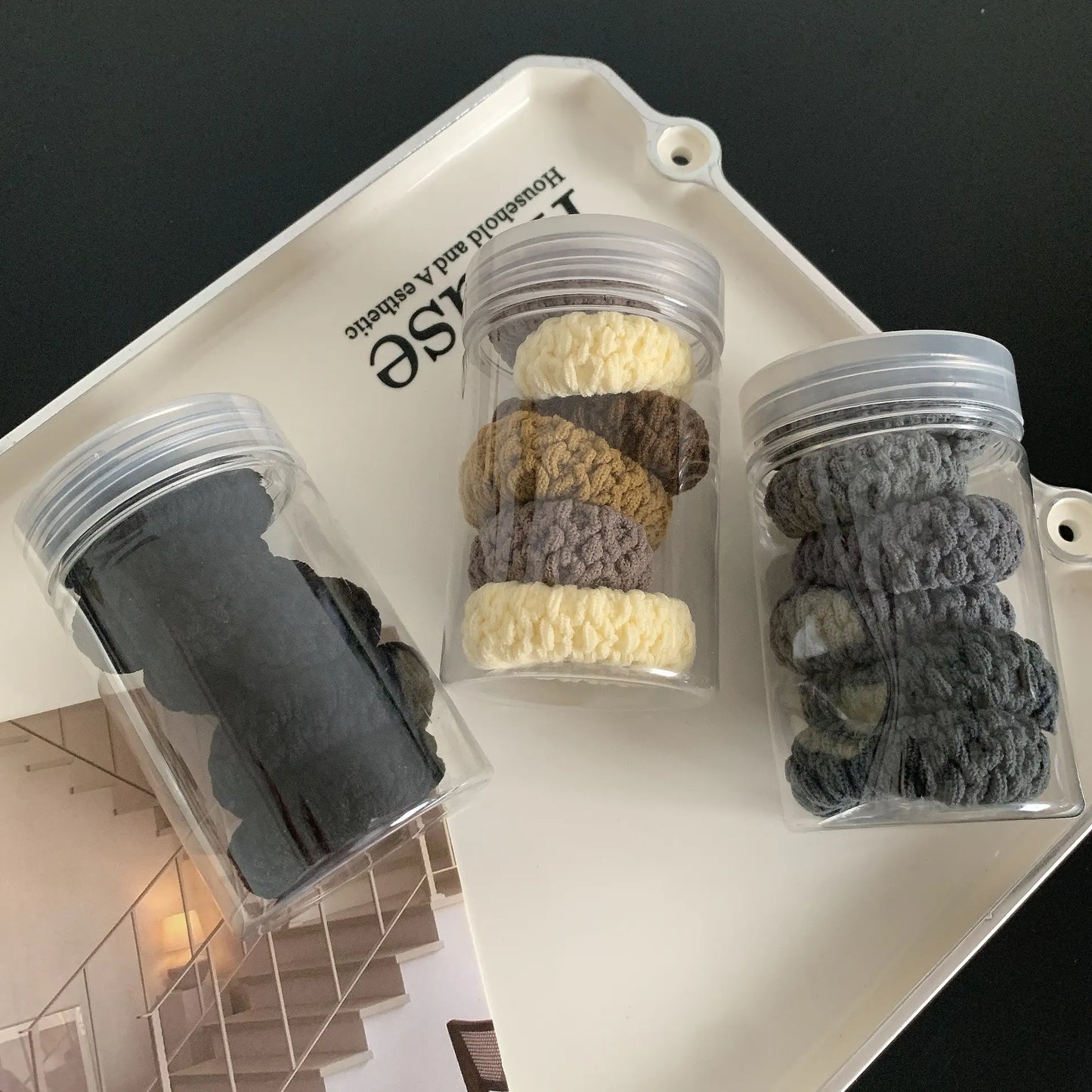 Elastici per capelli - grigi