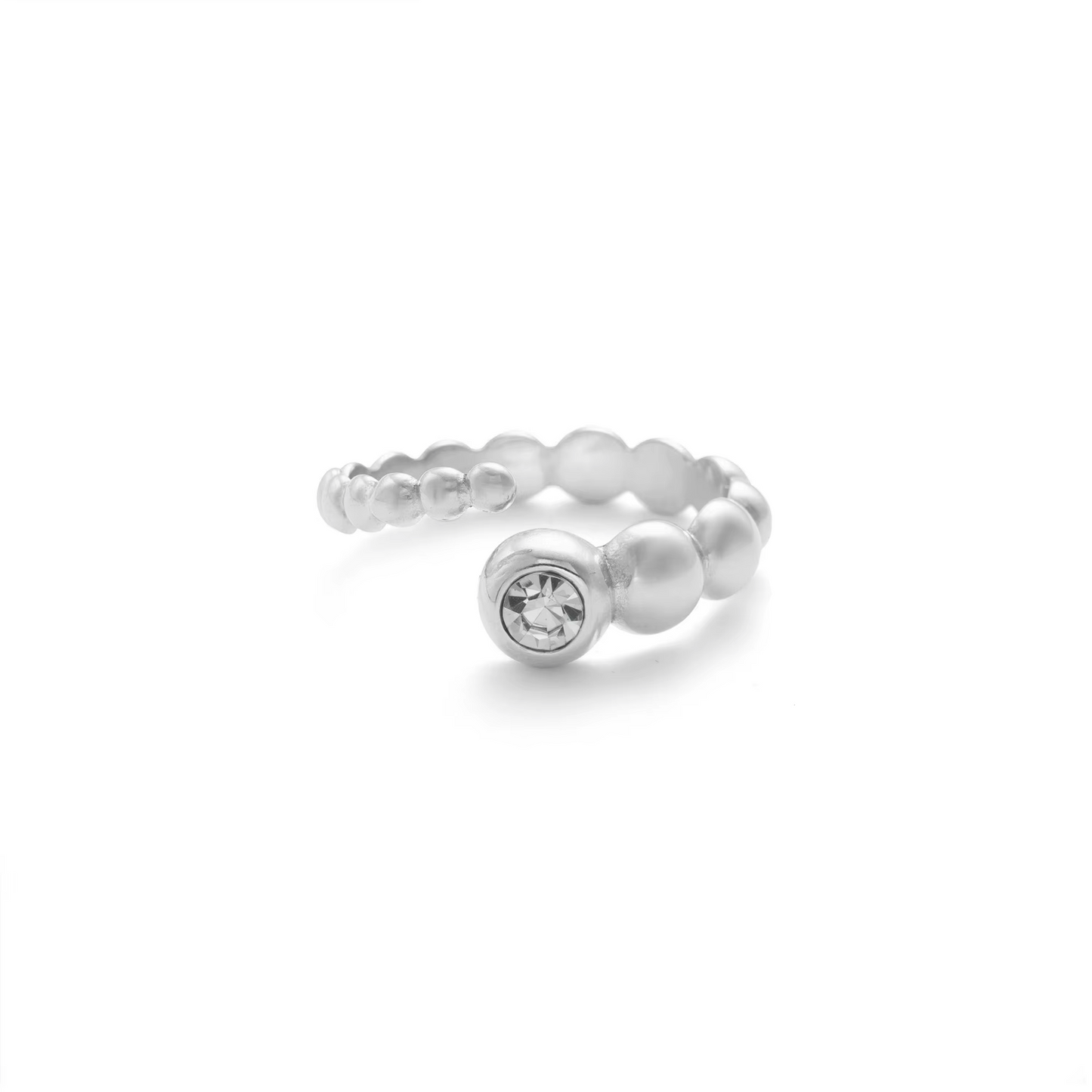 Prsten Luxe Bone Claw - silver