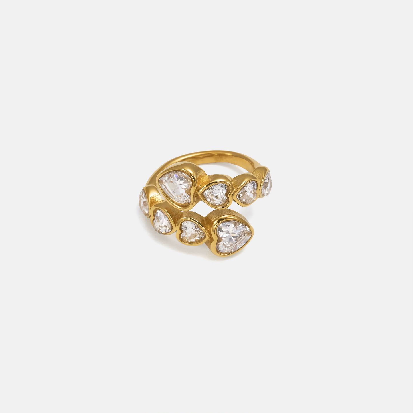 Prsten Luxe Love Heart White