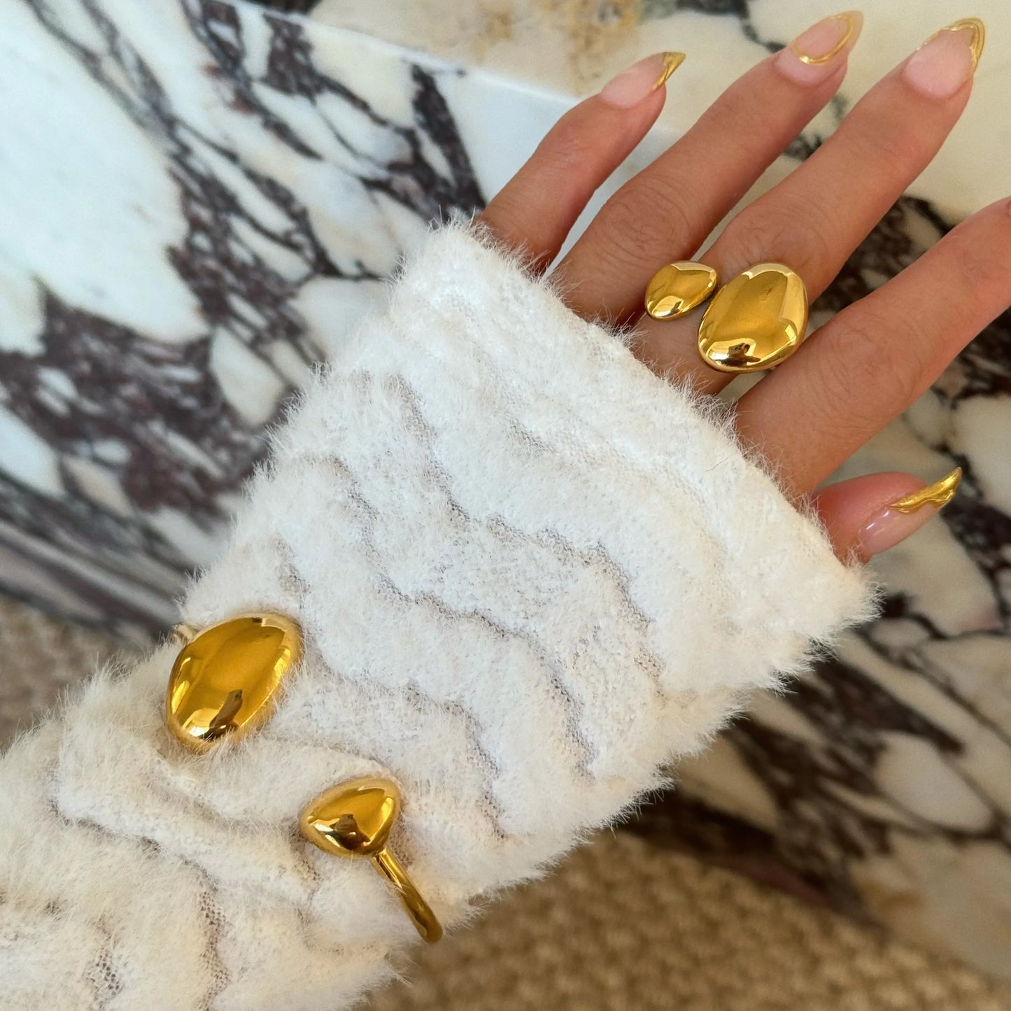 Prsten Luxe Dandelion - gold