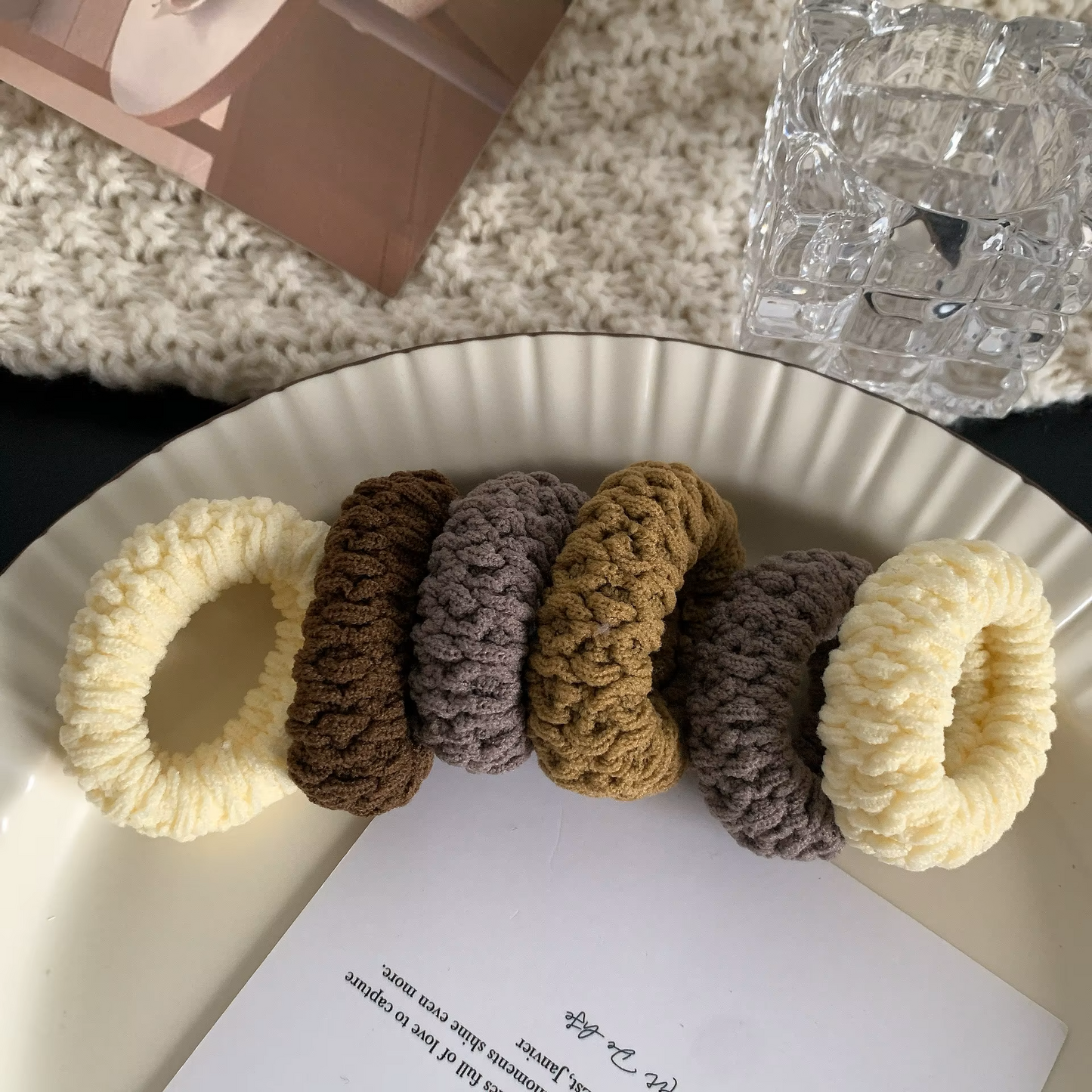 Elastici per capelli - beige