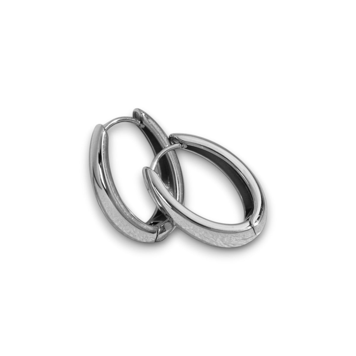 Orecchini ovali classici Luxe - argento