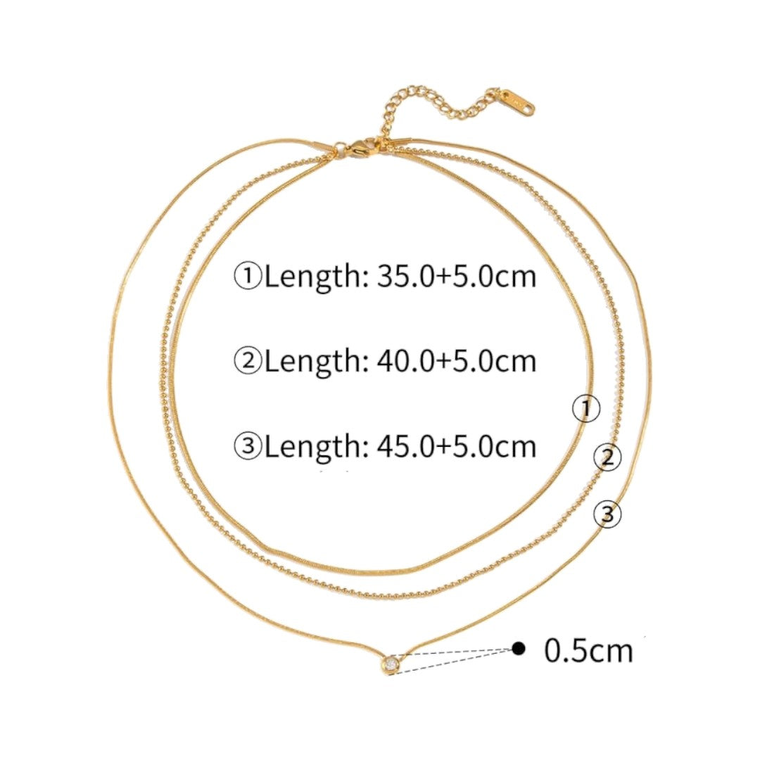 Luxe Luxurious Three Necklace