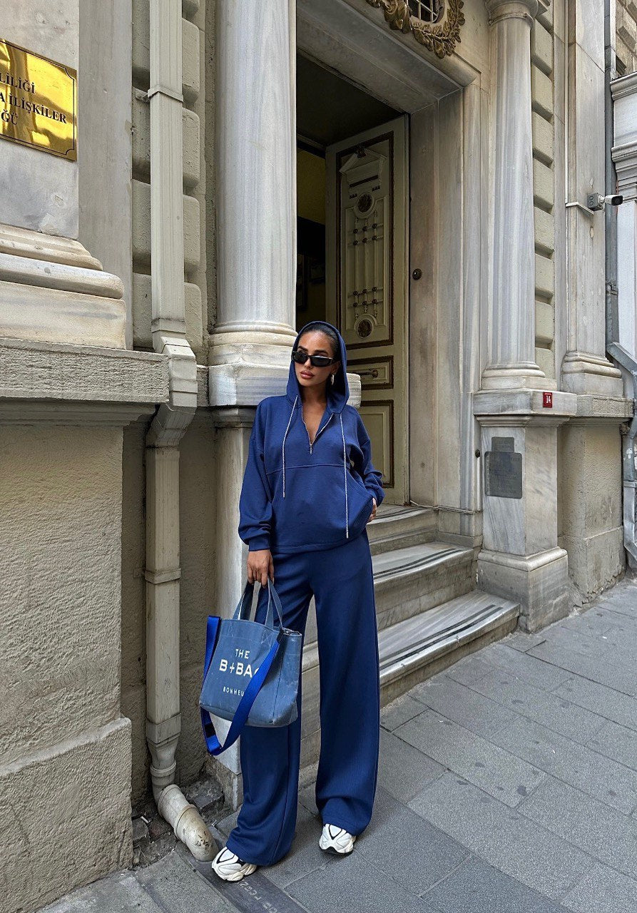Trenirka Hooded Two Piece - Indigo