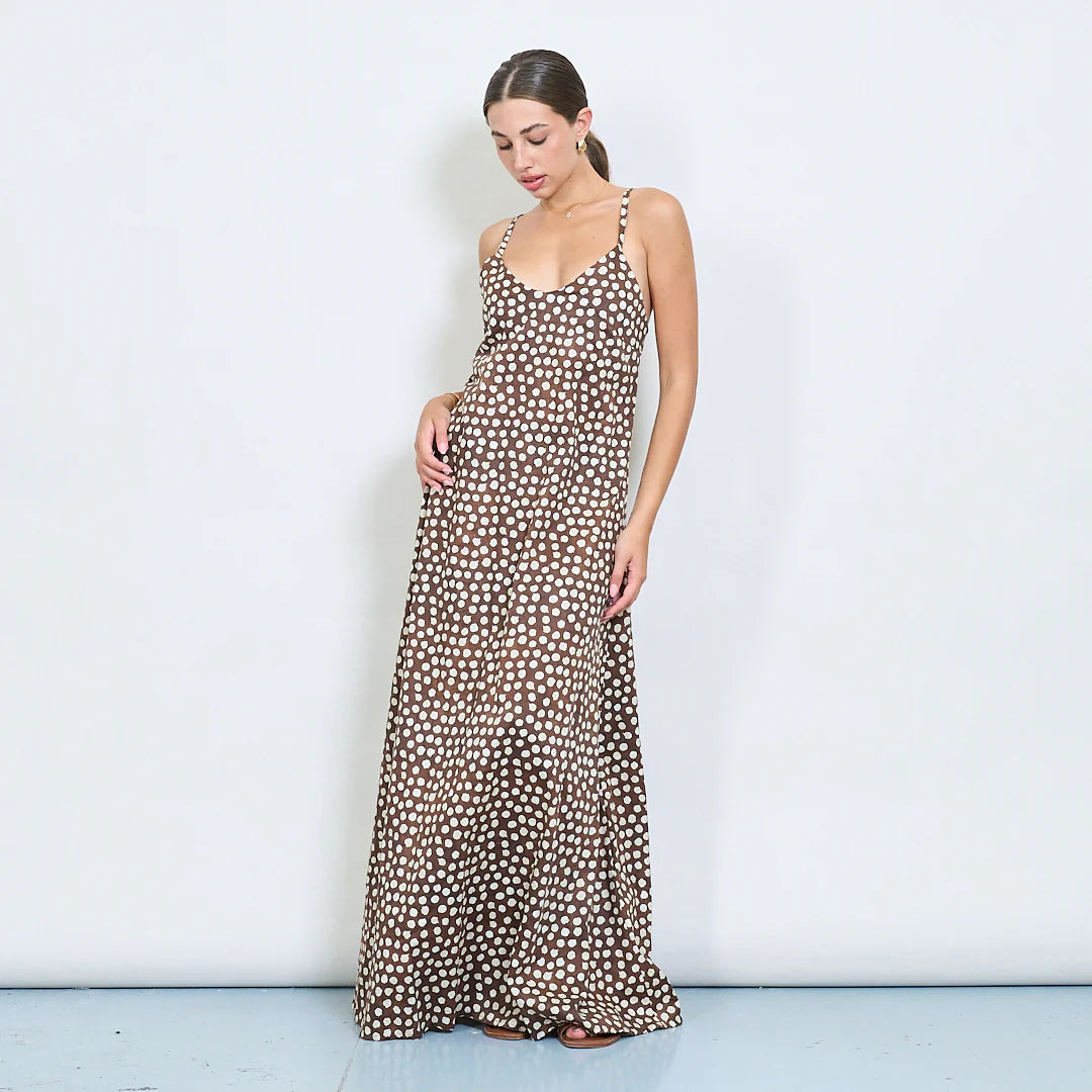 Haljina Joy Polka Dot - brown