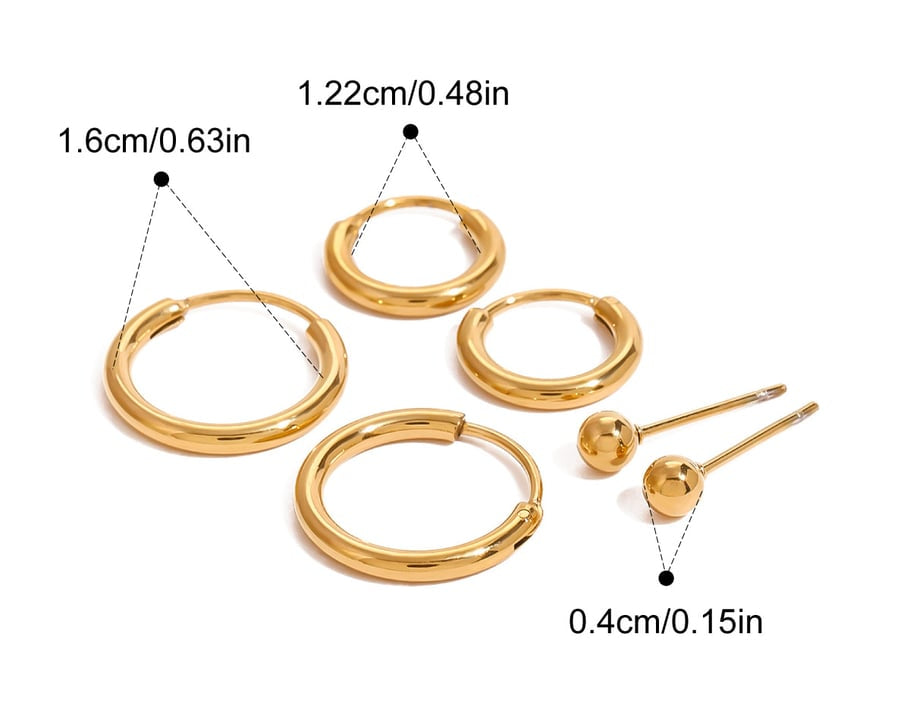 Set Naušnica Luxe Annular