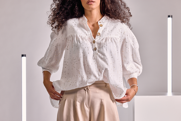Camicia a pois eleganti